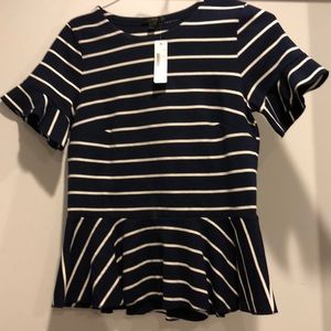 Jcrew stripped Blouse